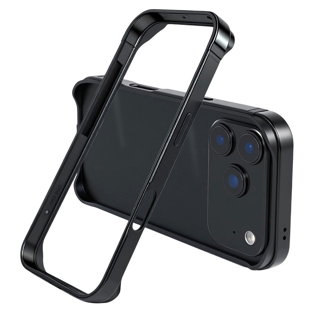 iPhone 17 Pro Frame Bumper Cover Inner Soft (No Back) - Black